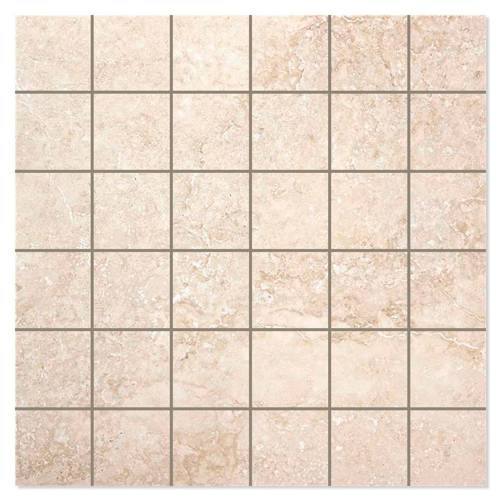 Mosaikkflis Rockstone Beige Matt 30x30 (5x5) cm
